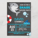Recherche de requins invitations Fête du pool