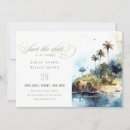 Search for palm tree save the dates Modern elegant