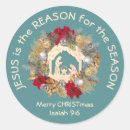 Search for jesus is the reason stickers Christmas nativity