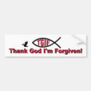 Search for forgiven bumper stickers God