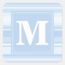 Search for light blue monogram stickers Simple
