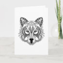 Recherche de zendoodle vœux cartes Loup