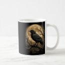 Search for black raven birds mugs Happy halloween