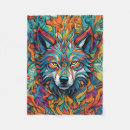 Search for wolf blankets Colourful