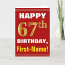 Search for sixty seven cards 67 years old