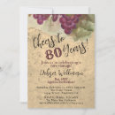 Search for cheers to 80 years birthday invitations Eighty