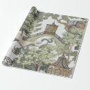 Search for landscapes wrapping paper Vintage