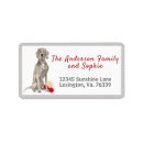 Search for weimaraner return address labels Pet