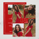 Search for red graduation invitations High school or college
