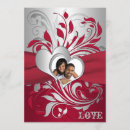 Search for red flourish invitations Grey