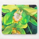 Recherche de orchidée verte tapis souris Orchidées