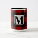 Search for red and black mugs Chequered