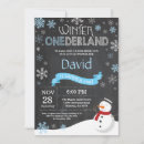 Search for snowman party invitations Winter onederland