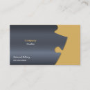 Search for puzzle pieces business cards Consultant