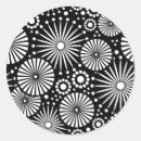 Search for black and white circles template stickers Funky