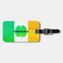 Recherche de shamrock luggage tags Irish