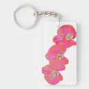 Search for pink orchids keychains Watercolor