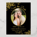 Search for black lace save the dates Black and gold