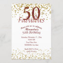 Search for burgundy 50th birthday invitations Sparkle