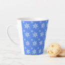 Search for blue and white snowflakes mugs Winter
