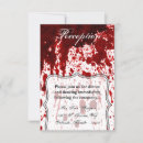 Recherche de sang éclaboussure invitations Vampire