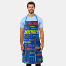 Search for gray red aprons For her