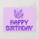 Search for streamer postcards Birthday