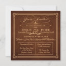 Search for rich brown invitations Gold