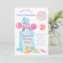 Search for candy birthday invitations Celebration