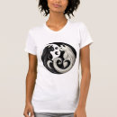 Search for yin yang cat tshirts Black and white
