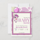 Search for purple and yellow baby shower invitations Pattern