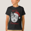 Search for wolf christmas tshirts Santa