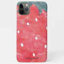 Search for red strawberry fruit iphone cases Watercolor