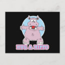 Search for cute cartoon hippo postcards Animal