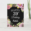 Recherche de de 39 ans anniversaire cartes Trente neuf ans