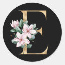 Search for monogram letter e stickers Gold
