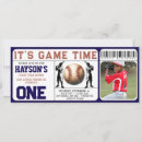 Search for baseball ticket invitations First year down