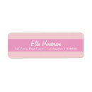 Search for pink stripe return address labels For kids