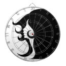 Recherche de silhouettes jeux de fléchettes Noir