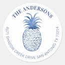 Search for pineapple return address labels Hawaiian