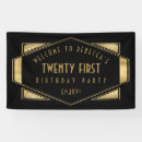 Search for 21st birthday black gold party decor Glam