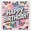Search for colorful butterflies stickers Birthday