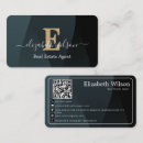 Recherche de monogramme e cartes visite Typographie