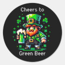 Search for green leprechaun stickers St patrick's day