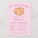 Search for pink halloween birthday invitations Our little pumpkin