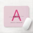 Search for hot pink mousepads Stylish trendy