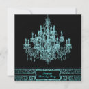 Search for chandelier birthday invitations Black