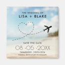 Search for aeroplane save the dates Tropical