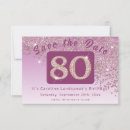 Search for 80th birthday save the dates Eightieth