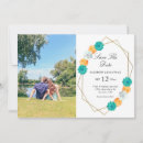 Search for teal orange save the dates Floral
